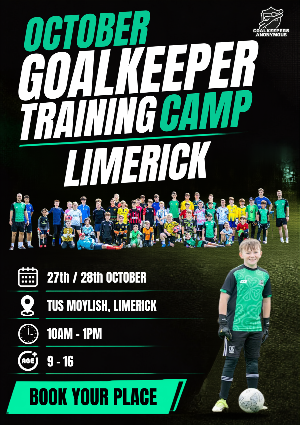 Limerick October 2-Day Goalkeeper Clinic - SOLD OUT 🚨