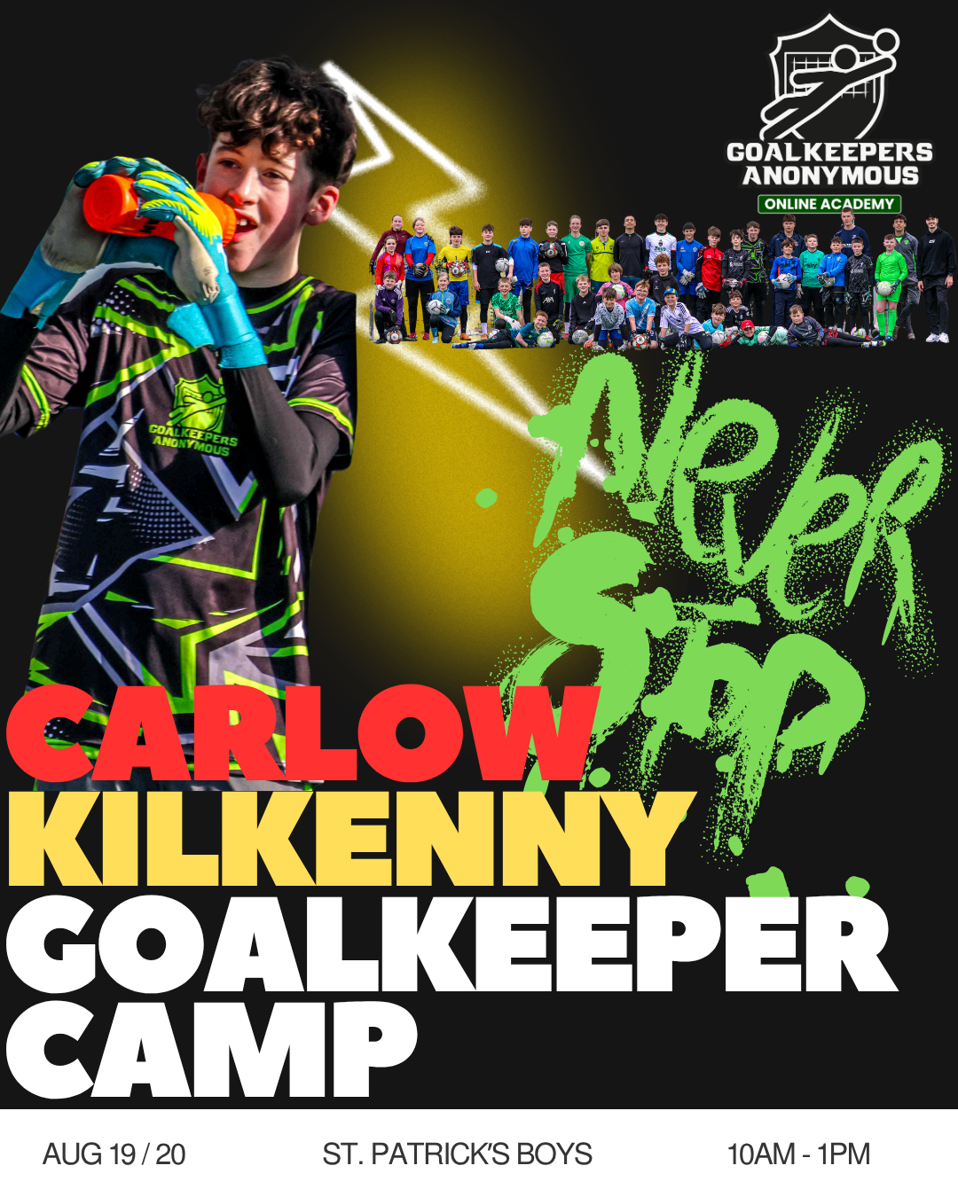 Campamento de Halloween de 3 días para porteros en Cork