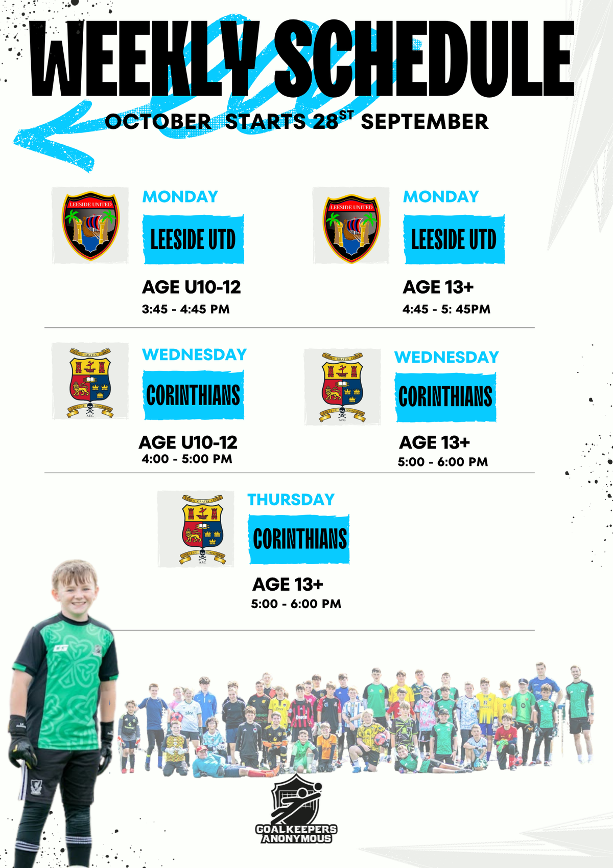 4 Week Goalkeeping Block October