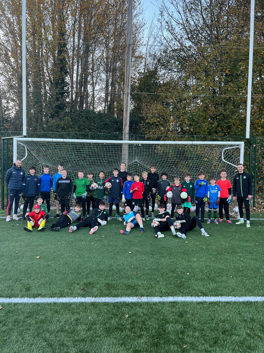 Goalkeepers training at a GKA camp