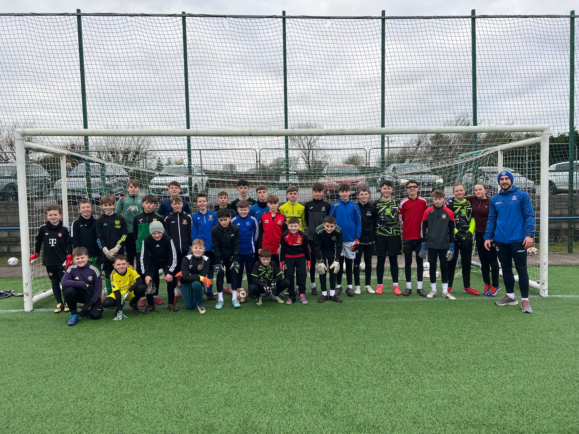 Goalkeeper training session in Ireland