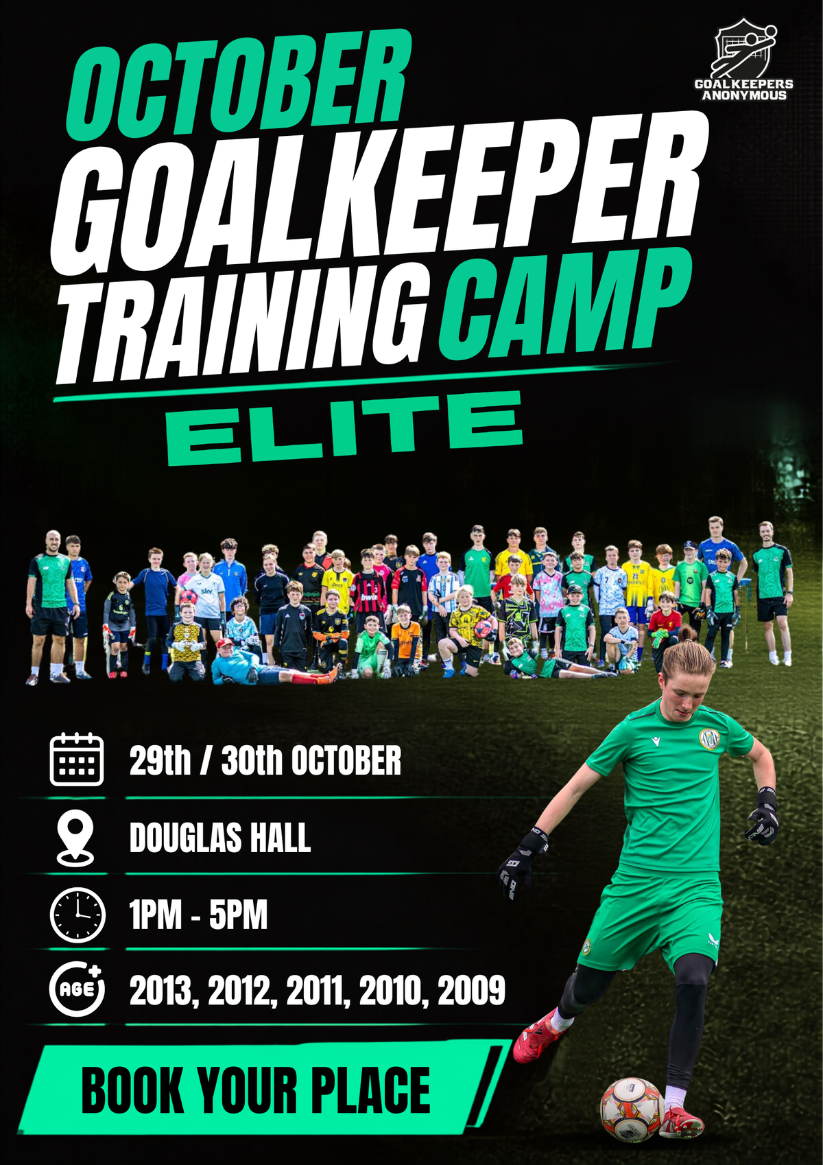Cork 2 Day October Midterm Goalkeeper Camp - 🚨 sold out